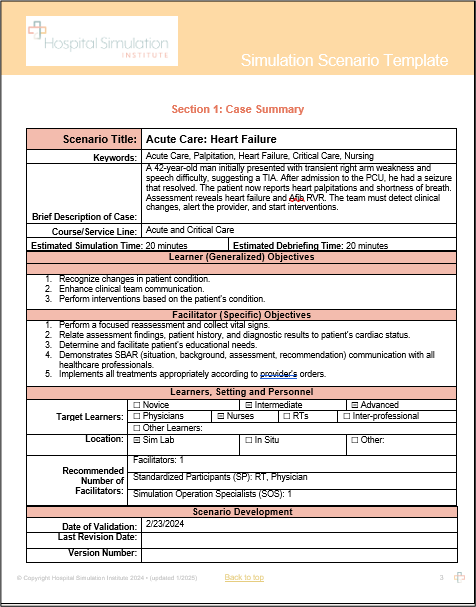 Acute Care - Heart Failure