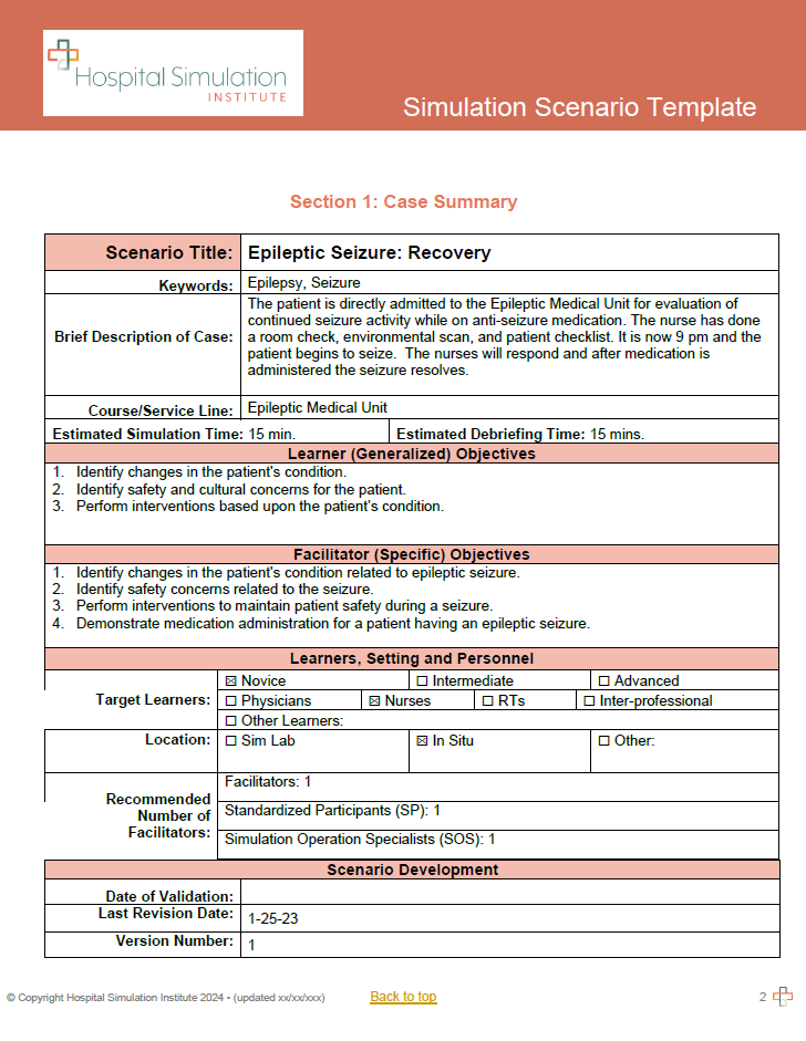 EMU: Epileptic Seizure - Recovery
